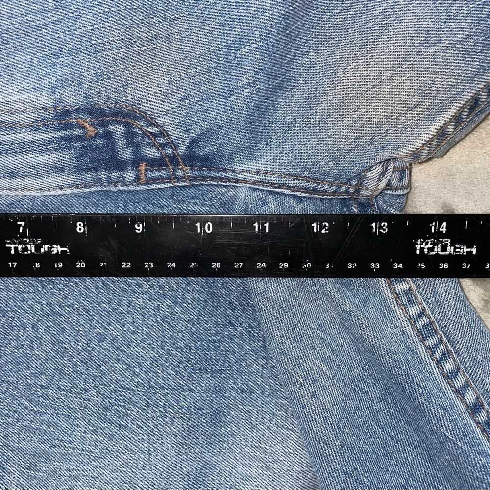 NWT Levi’s Silver Tab Straight Loose Jeans Light Wash Distressed 36x34 - Picture 8 of 9